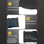 3600mAh Laptop Batteries For HP 15-CC000NO 15-CC001NA 15-CC001NF, TF03XL