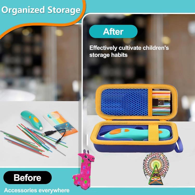 For 3Doodler Start+ Essentials 2024 / 2023 Kids 3D Printing Pen Portable Storage Case, For 3Doodler Start+ Essentials 2023 / 2024