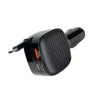 F02 70cm Type-C Cable + PD3.0 + USB 3 in 1 Car Charger, F02