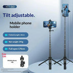 YUNTENG VCT-363 For Smartphone / DJI Pocket 3 Extension Pole Selfie Stick Tripod Stand, VCT-363