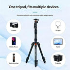 YUNTENG VCT-8068 For Live Streaming 1.98m Adjustable Phone Holder Camera Tripod Stand, VCT-8068