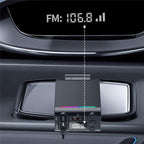 C88 With Dual Retractable Cable Bluetooth 5.3 USB Car Charger Cigarette Lighter Adapter, C88