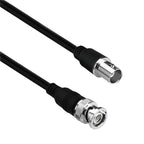 JUNSUNMAY Male to Female RG59U BNC Extension Cable for Video Security Camera CCTV Systems, 50cm, 100cm, 150cm