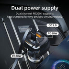 K10 Multi Port Fast Charging Cigarette Lighter PD 20W QC3.0 Dual Output Car Charger