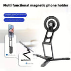 CX-01 Folding Adjustable Aluminum Alloy Magnetic Phone Holder Tripod