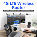 M10 Pro 4G LTE WiFi 6 Portable Wireless Router Mobile Hotspot with Color OLED Display