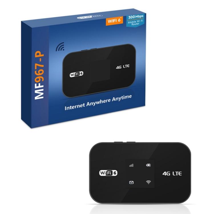 MF967P-E 300Mbps Portable Hotspot 4G LTE Mobile WiFi 6 Router Eurasian Version with Color Light, MF967P-E