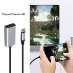 HC-67 DP 1.4 4K HDMI Video Adapter Cable Type-C Male to DisplayPort Female Cable, HC-67