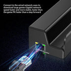 HC-86E 6 in 1 Gigabit Ethernet 4K HD PD 60W Charging Hub For Game Consoles, HC-86E