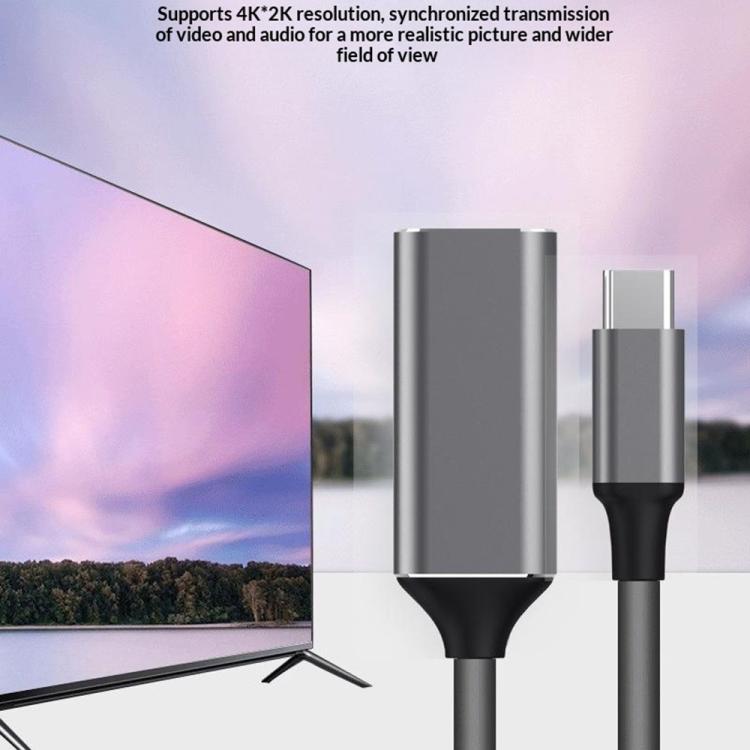 HC-61 HDMI Video Audio Sync Type-C to HDMI Cable 4K / 60Hz Adapter, HC-61