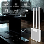 HW3000L IP67 Waterproof 3000Mbps WiFi 6 2.4 / 5G Dual Band High Gain Antenna POE Router, US Plug, EU Plug, UK Plug, AU Plug