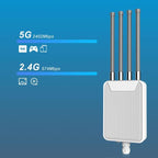 HW3000M AX3000 Outdoor Wireless AP WiFi 6 Dual Band WiFi Router 3000Mbps High Power Modem, US Plug, EU Plug, UK Plug, AU Plug