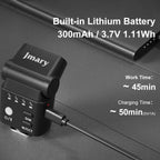 JMARY FM-06R For Camera Mini Flash Fill Light Hot Shoe Mount 300mAh Rechargeable LED Light