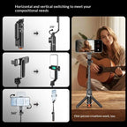 T01 Photography Mini Selfie Stick 69cm Extendable Tripod Bluetooth Remote Phone Holder Stand