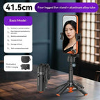 T13Y Auto Open Zinc Alloy Phone Handle Holder Bluetooth Selfie Stick Extendable Tripod
