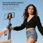 F01 For Live Streaming AI Smart Face Tracking Gimbal Selfie Stick 192cm Telescopic Tripod Stand