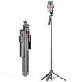 F06 Travel 1300mm Extendable Automatic Tripod One-Touch Deploy Selfie Stick Holder, F06