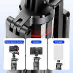 F06 Travel 1300mm Extendable Automatic Tripod One-Touch Deploy Selfie Stick Holder, F06