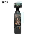 3pcs Anti-Scratch Camera Screen Film, For DJI Osmo Pocket 4 Standard Tempered Glass, For DJI Osmo Pocket 4 AR Anti-Reflective Glass