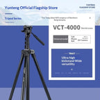 YUNTENG VCT-4000 For DSLR Phone Video 400cm Extended Professional Camera Tripod, VCT-4000