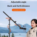 YUNTENG VCT-5288 Overhead 360 Degree Adjustable Crossbar Tripod 205cm Extended Tripod, VCT-5288