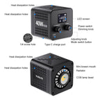 VLOGLITE P40RGB Photography 40W COB RGB Video Light 20 Effects Modes Studio Video Lamp, P40RGB