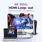 UGREEN CM726-25773 With 4K HD Loop Out USB A / USB C 2 in 1 2K / 30Hz Video Capture Card