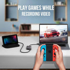 Lemorele AC02L 4K HDMI Capture Card 1080P 60FPS Ultra-Low Latency for Live Streaming, AC02L