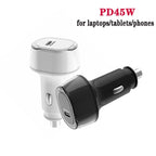 P01 PD45W Type-C / USB-C Buck Boost Car Charger, without Cable