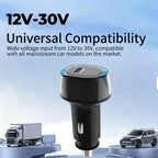 P01 PD45W Type-C / USB-C Buck Boost Car Charger, without Cable