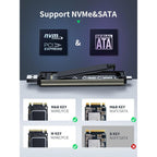 Lemorele SD3L M.2 NVMe SSD M Key PCIe External Tool-Free SSD Enclosure, SD3L