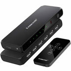 Lemorele G96 5 In 1 Out HDMI Switcher, 4K HD Video Switch with IR Remote For Gaming Consoles & Home Theater