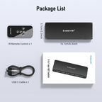 Lemorele G96 5 In 1 Out HDMI Switcher, 4K HD Video Switch with IR Remote For Gaming Consoles & Home Theater