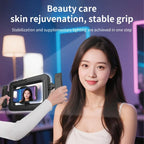 K03 Bluetooth Phone Remote Control Holder Handheld Ring Light 3 Color Temperature LED Fill Light