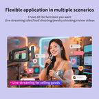 K03 Bluetooth Phone Remote Control Holder Handheld Ring Light 3 Color Temperature LED Fill Light