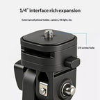 Y079 Camera Phone Fill Light 180 Degree Rotating Light Stand 1 / 4 Screw Cold Shoe Bracket