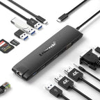 Lemorele TC96 Type-C Docking Station With Ethernet Port 4K HDMI PD Charging Hub