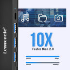 Lemorele TC90 7 in 1 Docking Station 4K Projection Gigabit Network 100W PD Connector