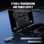 Lemorele TC24L 5 in 1 Docking Station 4K Ultra Display Fast Transfer 100W PD Adapter