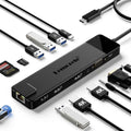 Lemorele TC100 13 in 1 Type-C Docking Station HDMI-compatible Gigabit PD Charging Adapter