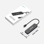 Lemorele TC38L 8 in 1 Type-C Docking Station HDMI-compatible Gigabit PD Charging Adapter