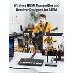 Lemorele G50R20 Wireless HDMI-compatible Transmitter Receiver HD Presentation Adapter, G50R20