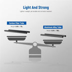 KE-36 For DJI RS3 / RS4 Gimbal Stabilizer 1 / 4 inch Screw Mount 35cm Carbon Fiber Extension Rod