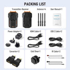 Lemorele R100 Wireless Video Transmitter 1080P 200M HDMI Loop Out 1TX To 4RX Extender