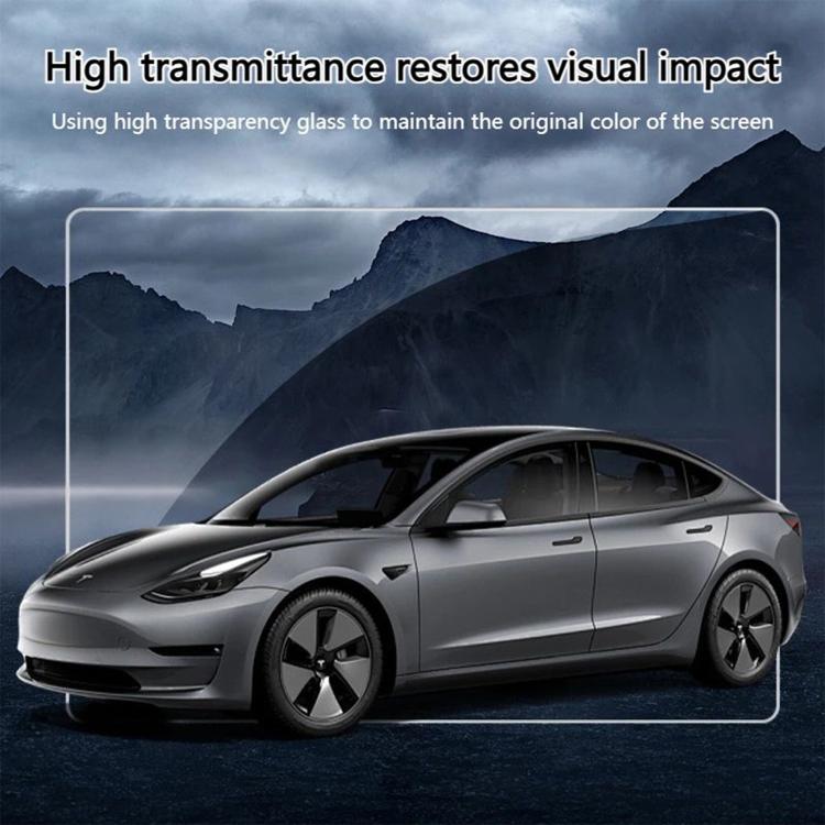 Easy Install Box Dust-Free Anti-Fingerprint Car Navigator HD Tempered Glass Film, For Tesla Model Y Refresh 2025, For Tesla Model 3 Refresh, For Tesla Model 3 / Y