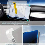 Easy Install Box Dust-Free Anti-Fingerprint Car Navigator Matte Tempered Glass Film, For Tesla Model Y Refresh 2025, For Tesla Model 3 Refresh, For Tesla Model 3 / Y