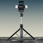 X5SE Portable Live Streaming Phone Stand 1.7m Extension Bluetooth Remote Control Selfie Stick Tripod, X5SE