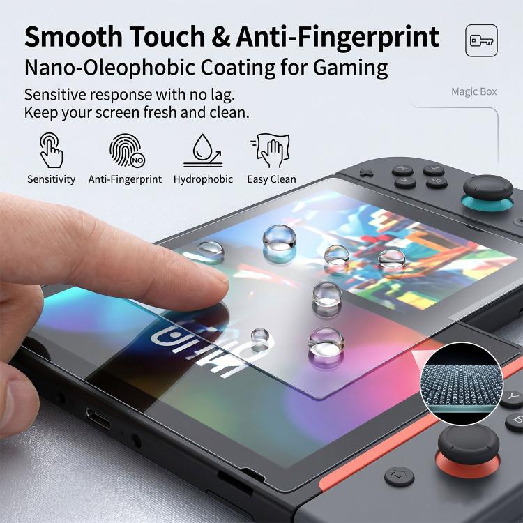 Book Box Dust-Free Chamber High-Definition Dust-Free Instant Game Console Tempered Glass Film, For Nintendo Switch 2