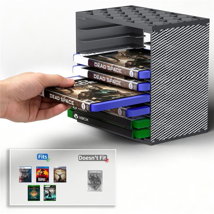 For Nintendo Switch / PS5 / PS4 / XBOX 2pcs Game Disc Storage Tower DIY Modular