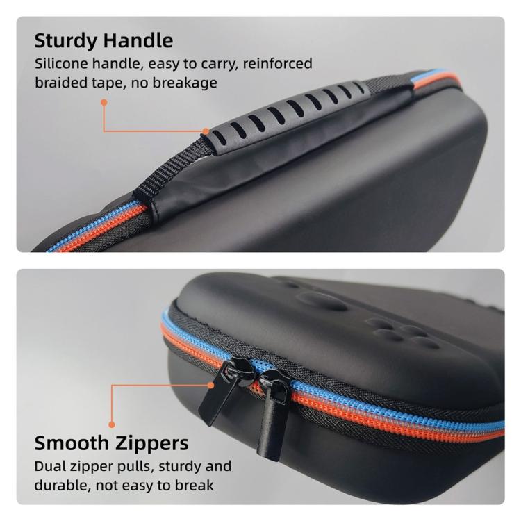 For Nintendo Switch 2 PU Portable Travel Bag Multi-function Storage Pouch with Game Card Slots